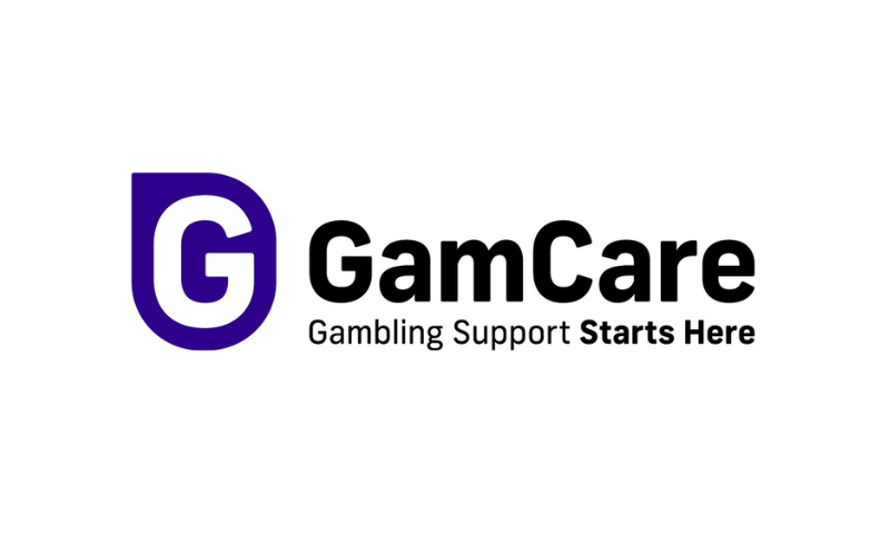 GamCare logo with gambling support message