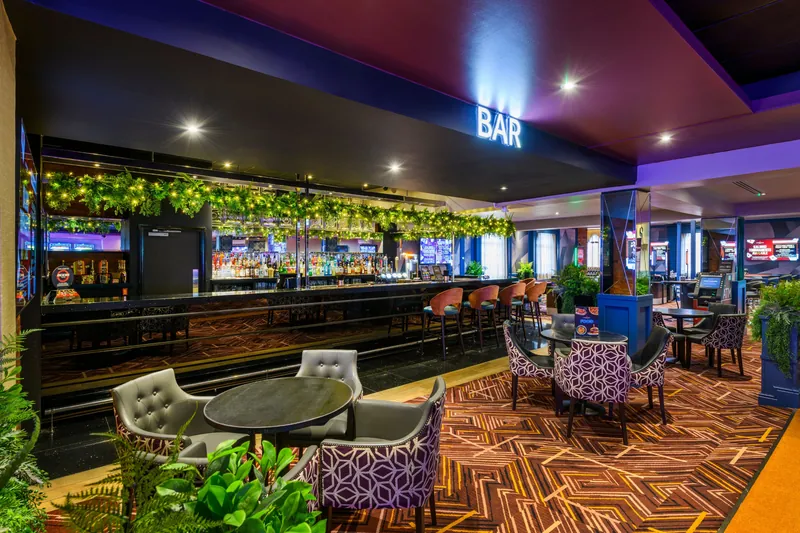 Bar area inside Genting Casino Blackpool