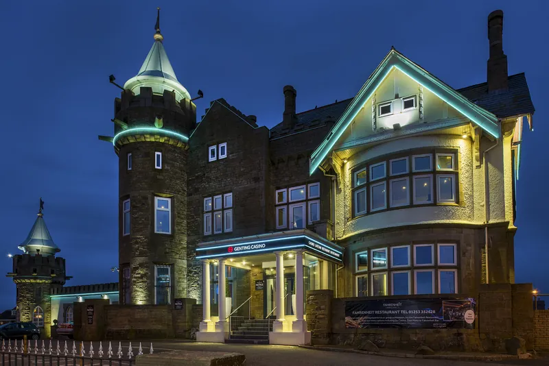 Genting Casino Blackpool exterior at night