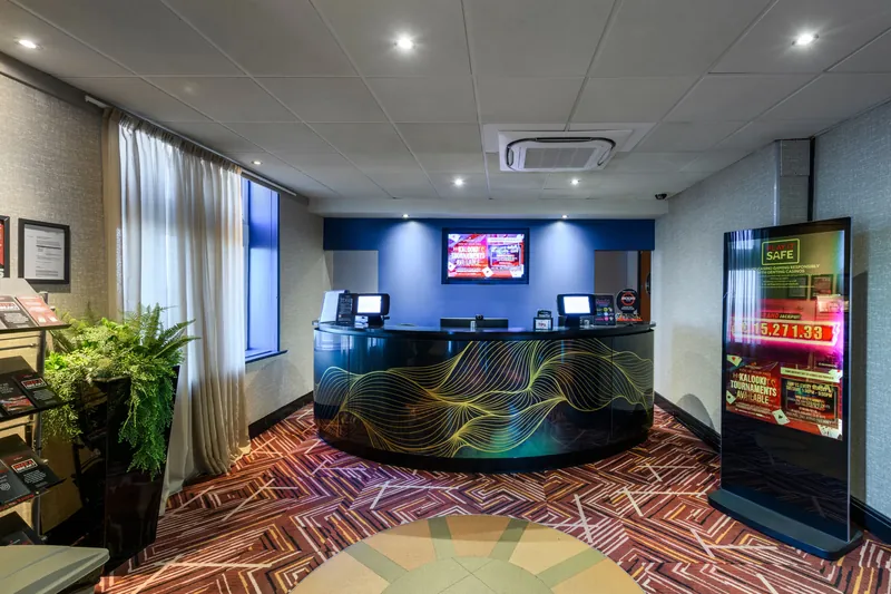 Reception desk inside Genting Casino Blackpool