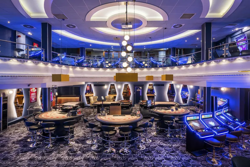 Gaming floor with tables at Genting Casino Bournemouth