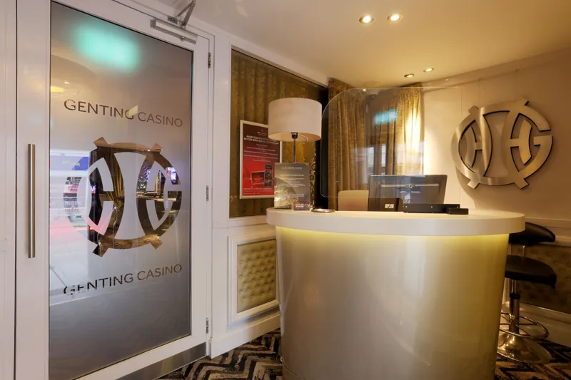 Reception desk at Genting Casino Brighton