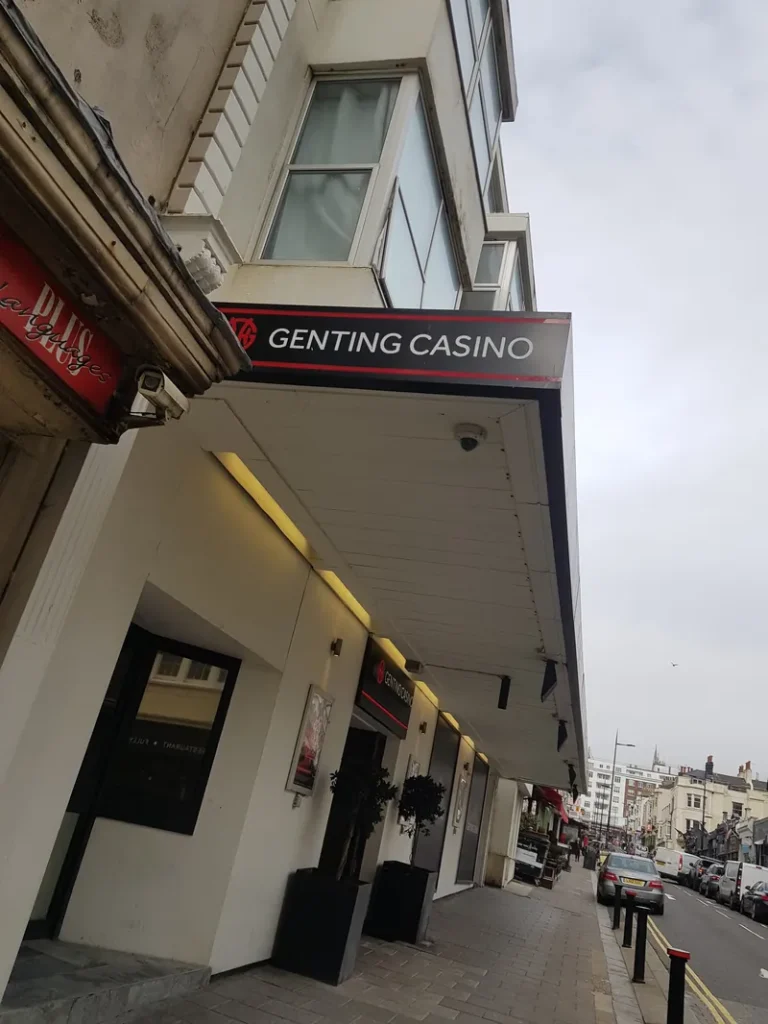 Genting Casino Brighton street sign