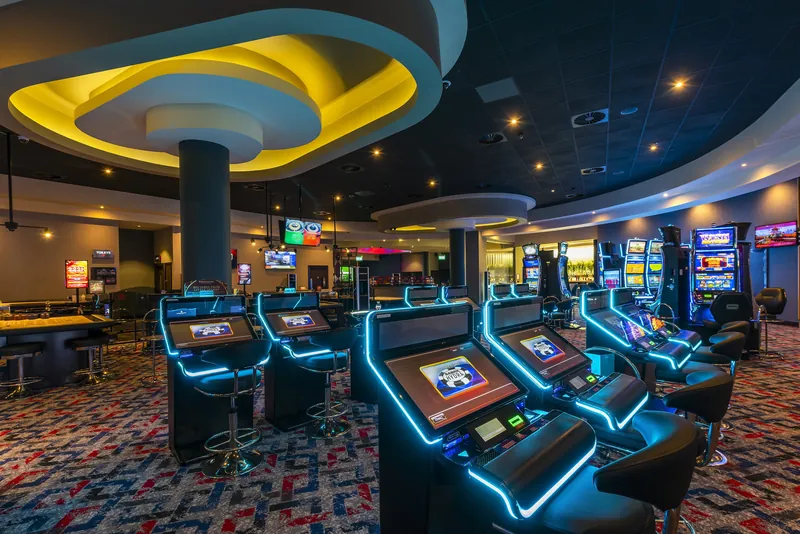 Gaming floor with slots at Genting Casino Coventry