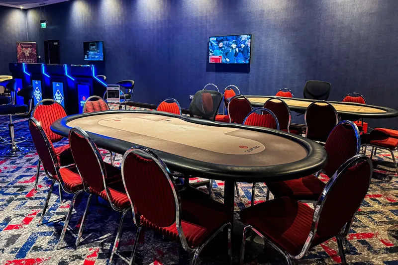 Poker tables inside Genting Casino Coventry