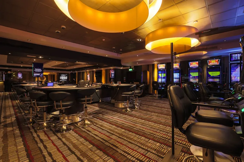 Gaming floor with tables and machines at Genting Casino Edgbaston Birmingham
