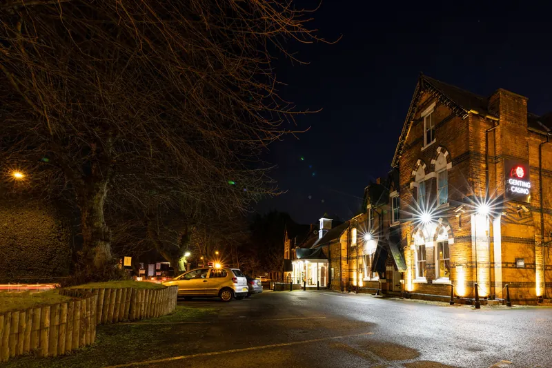 Genting Casino Edgbaston Birmingham exterior at night