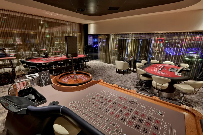 Roulette tables by the windows at Genting Casino Fountain Park