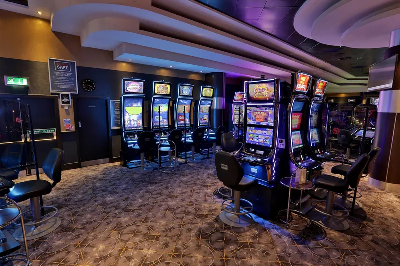 Slot machines area inside Genting Casino Fountain Park