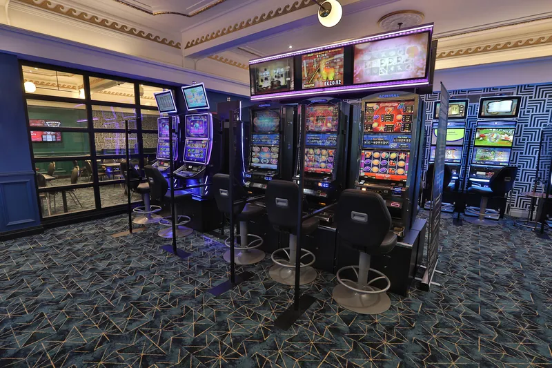 Slot machines inside Genting Casino Glasgow