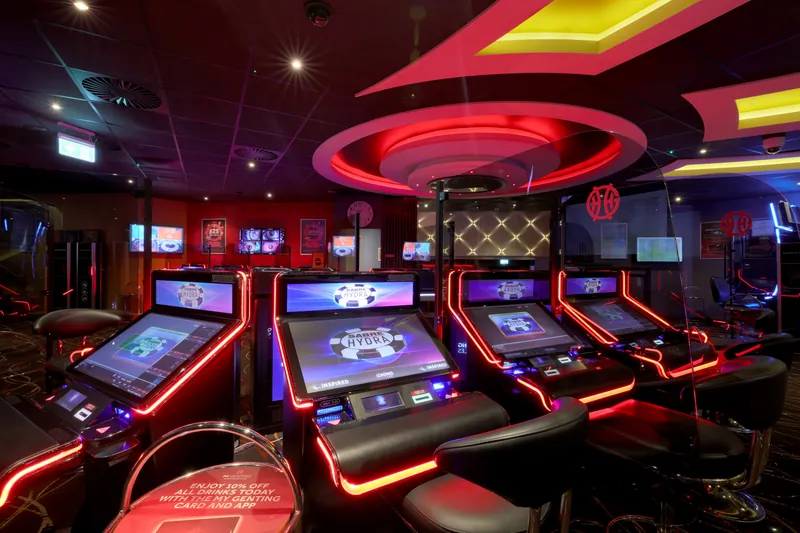 Electronic roulette terminals inside Genting Casino Liverpool