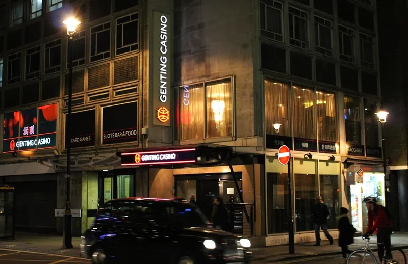 Genting Casino London Chinatown exterior at night