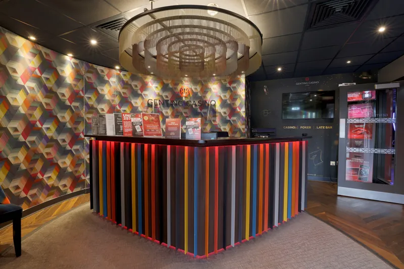 Reception desk at Genting Casino Luton