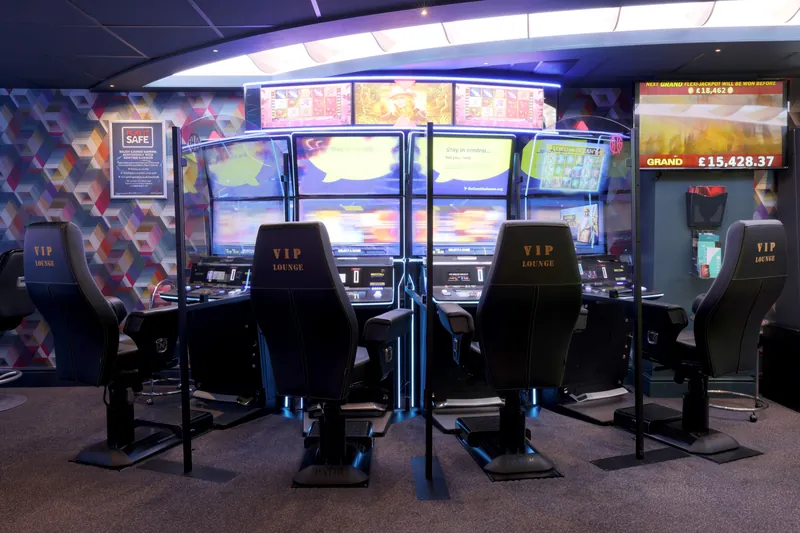 Slot machines inside Genting Casino Luton