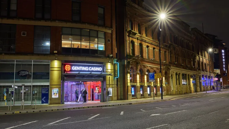 Genting Casino Manchester street view at night