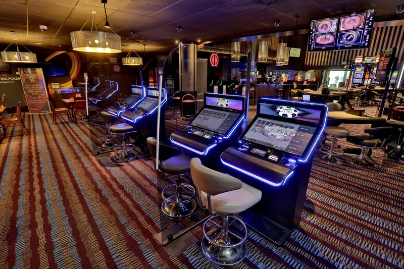 Electronic gaming machines inside Genting Casino Newcastle