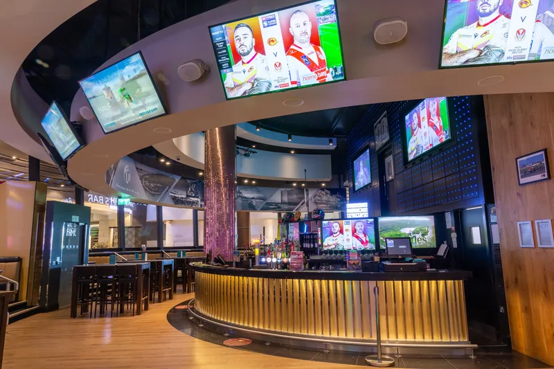 Sports bar inside Genting Casino Resorts World Birmingham