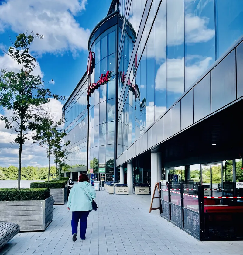 Genting Casino Resorts World Birmingham walkway exterior