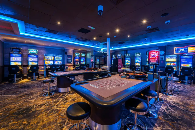 Shuffleboard table inside Genting Casino Salford