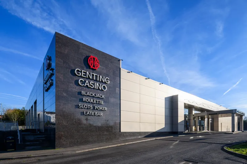 Genting Casino Stoke exterior in daylight