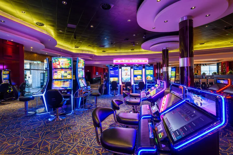 Slot machine area inside Genting Casino Stoke