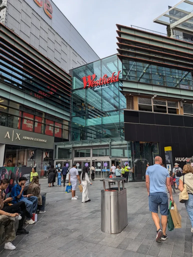 Westfield Stratford exterior near Genting Casino