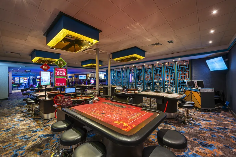 Table games floor inside Genting Casino Wirral