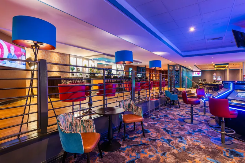 Lounge seating area inside Genting Casino Wirral