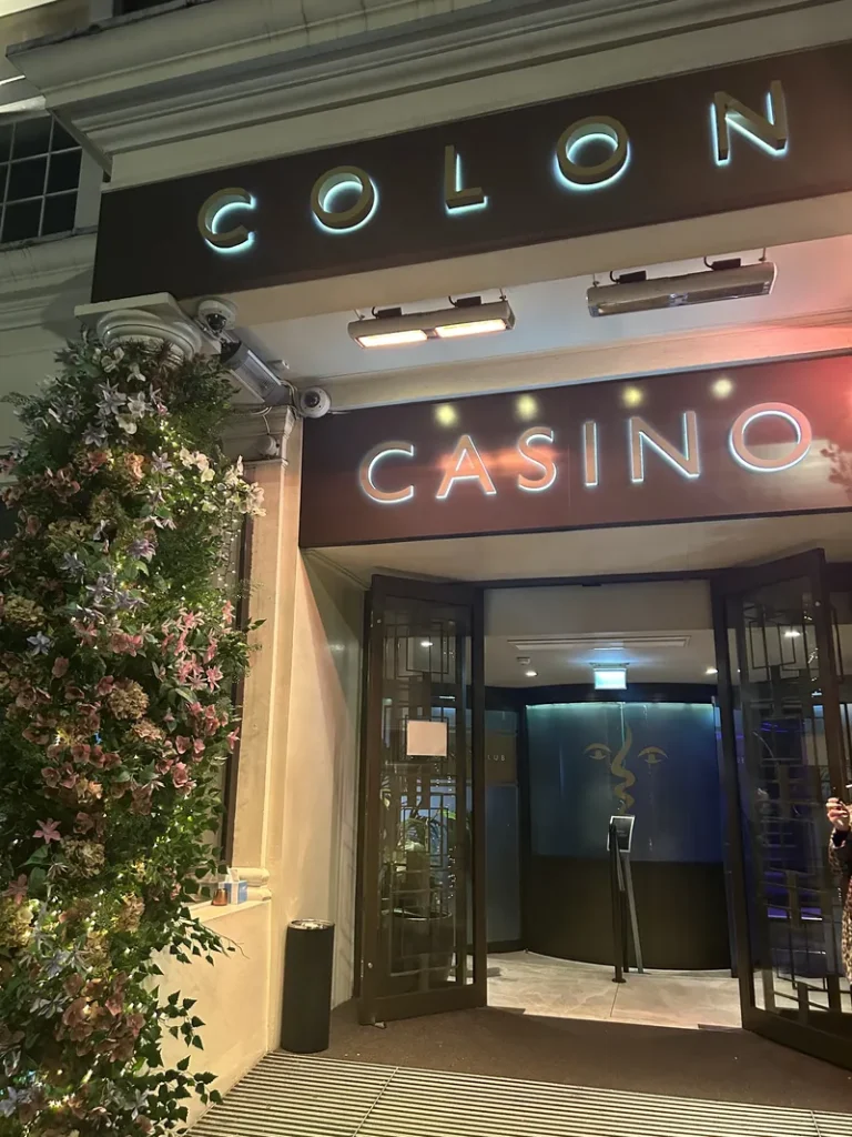 The Colony Club casino entrance