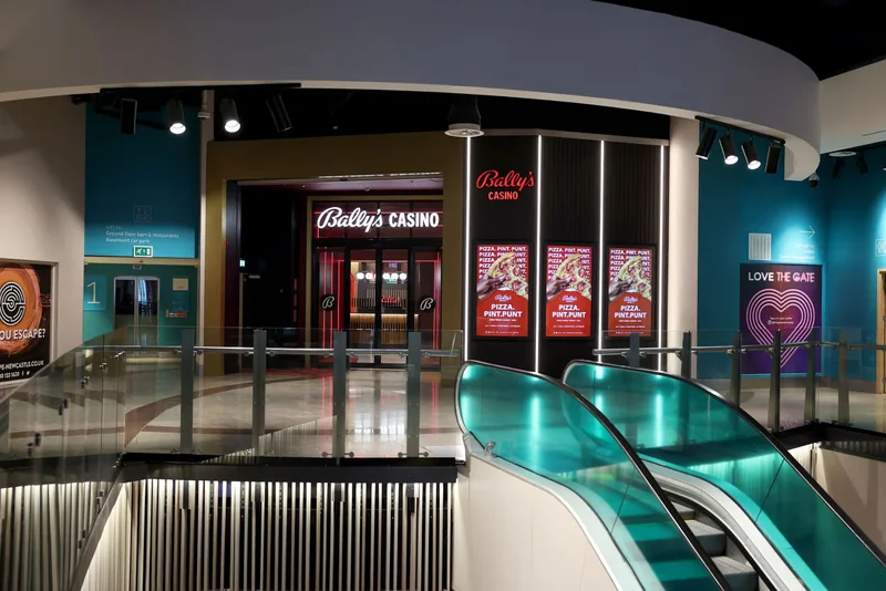 Shopping centre entrance to Bally's Casino Newcastle