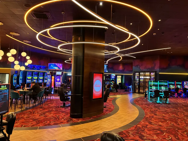 Slot machine floor at Bally's Casino Newcastle