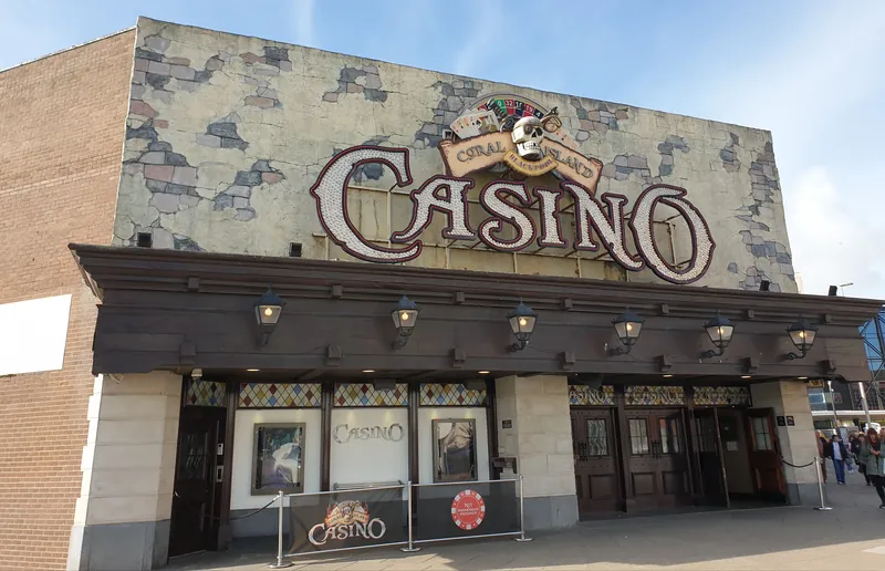 Front sign at Coral Island Casino