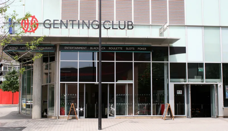 Front of the casino at Genting Casino Sheffield