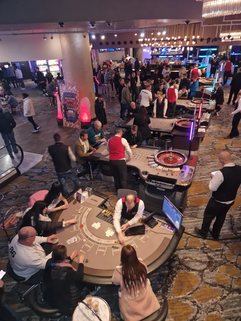 Gaming tables at Genting Casino Sheffield