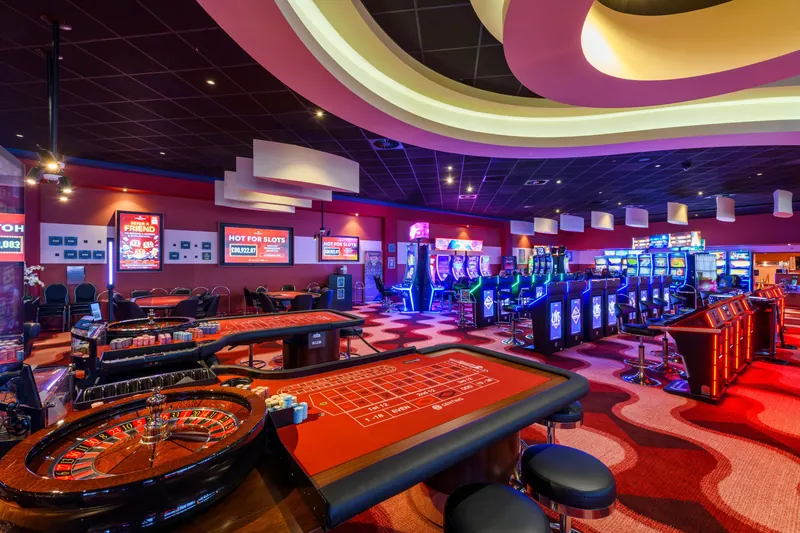 Roulette and slot machines at Genting Casino Westcliff