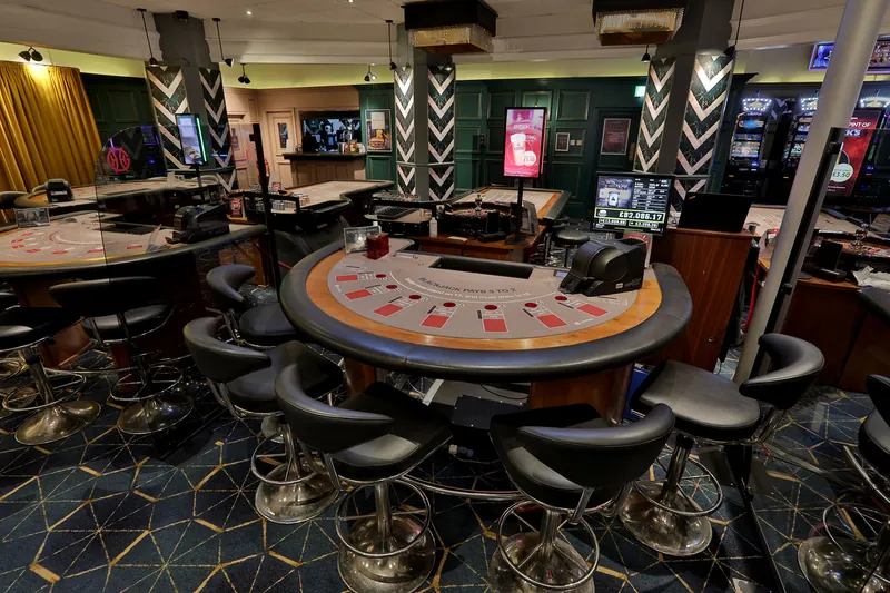 Gaming tables at Genting Casino York Place Edinburgh