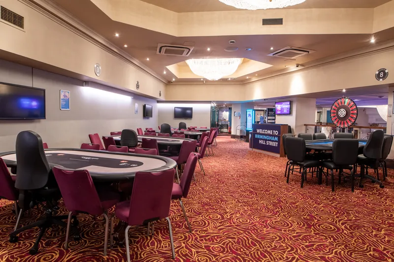 Poker room at Grosvenor Casino Birmingham Hill Street