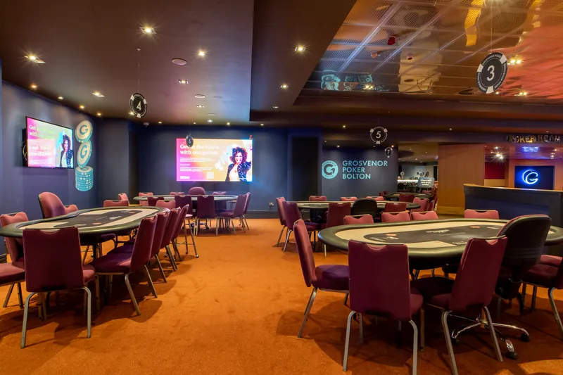 Poker room at Grosvenor Casino Bolton