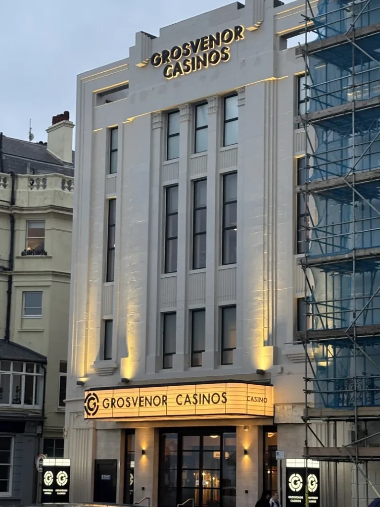 Building exterior of Grosvenor Casino Brighton