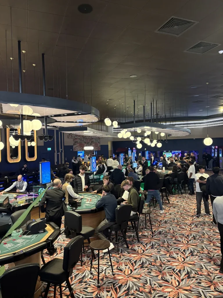 Gaming floor at Grosvenor Casino Brighton