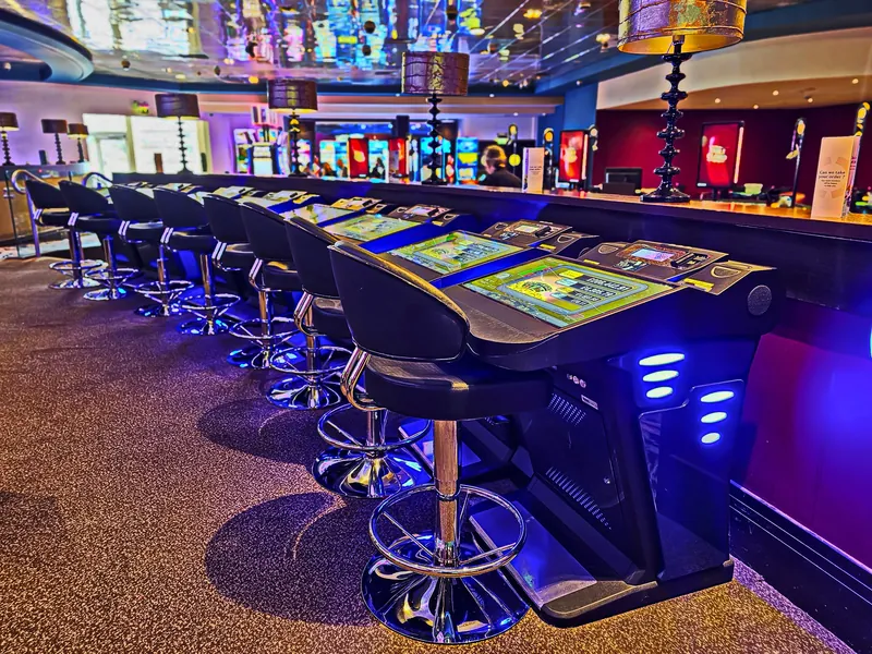 Gaming terminals at Grosvenor Casino Cardiff
