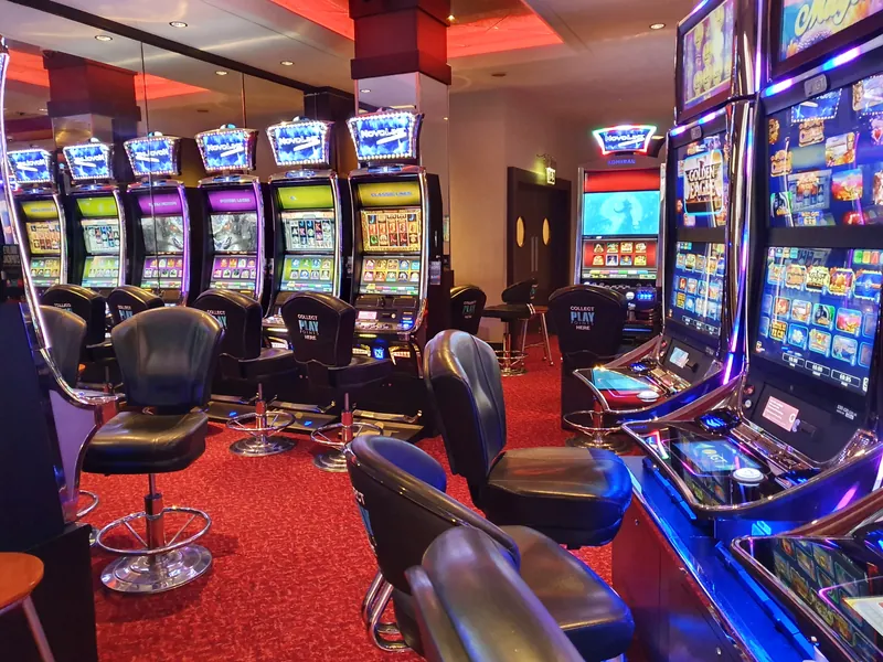 Slot machines at Grosvenor Casino Cardiff