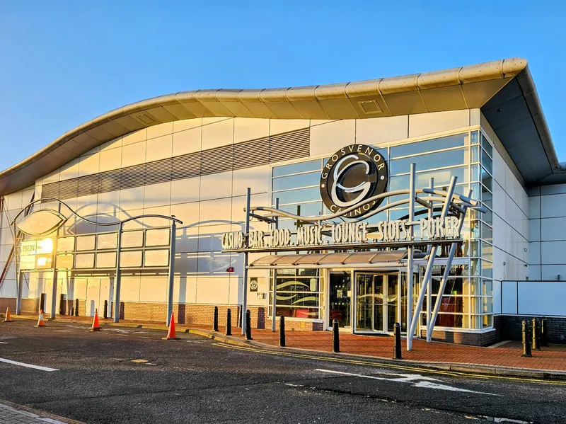 Wide exterior view of Grosvenor Casino Cardiff