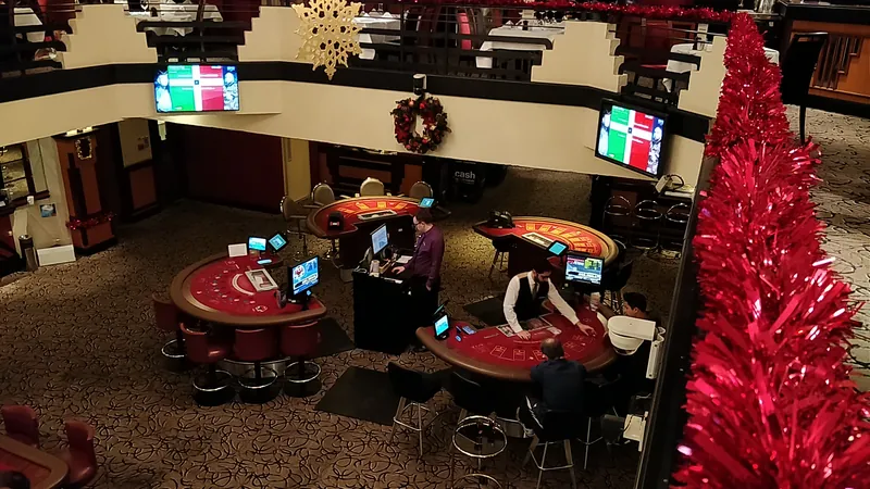Christmas tables at Grosvenor Casino Edinburgh Maybury