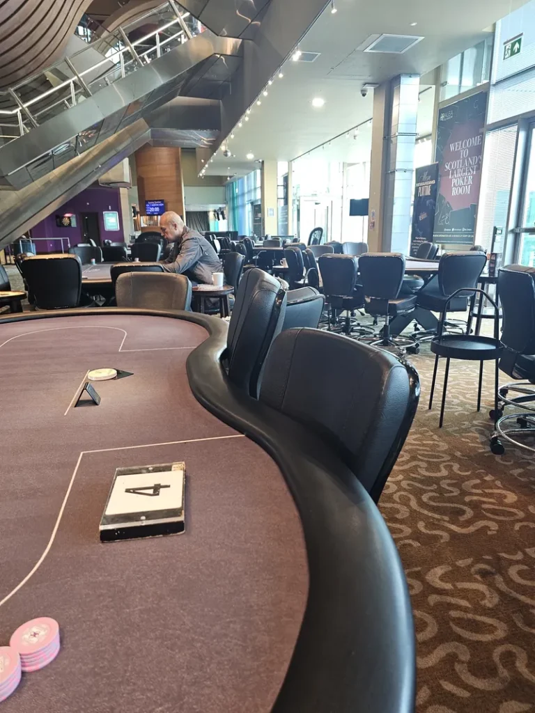 Poker room at Grosvenor Casino Glasgow Merchant City