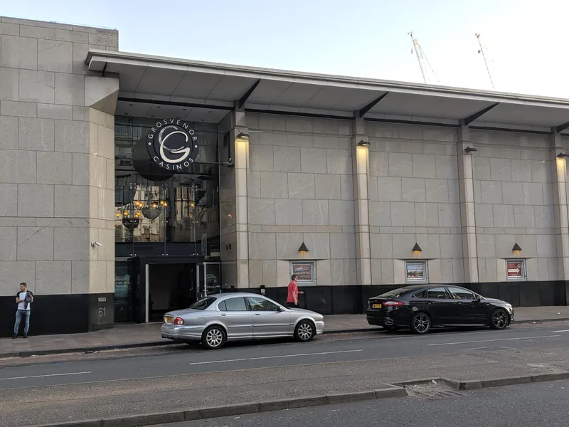 Main entrance to Grosvenor Casino Glasgow Riverboat
