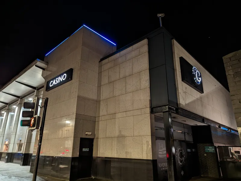 Side exterior of Grosvenor Casino Glasgow Riverboat
