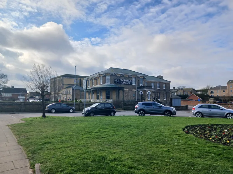 Grosvenor Casino Great Yarmouth viewed across the green