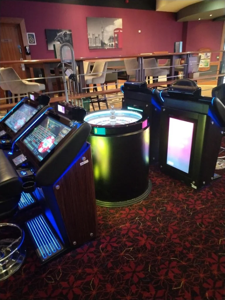 Electronic roulette terminals at Grosvenor Casino Huddersfield