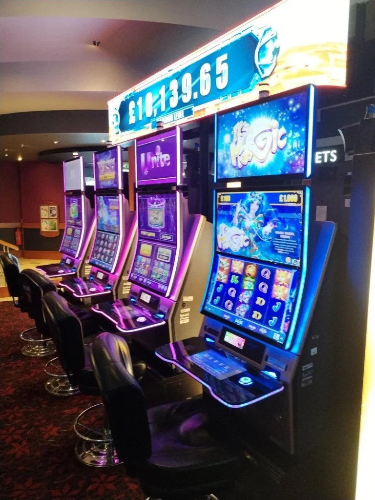 Linked slot machines at Grosvenor Casino Huddersfield